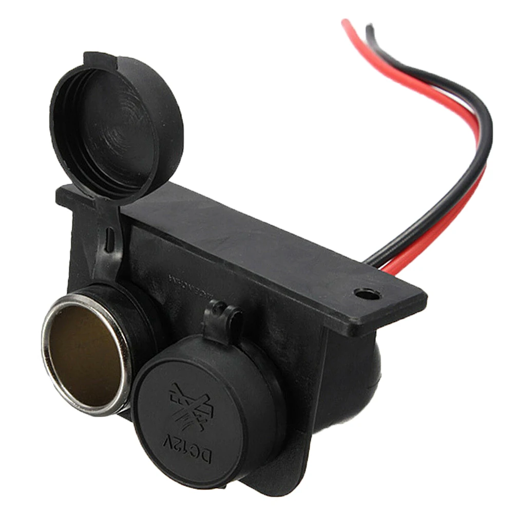 Прикуриватель Socketss с разъемом 12V для 2USB автомобиля Зарядное устройство выход со светодиодной подсветкой для автомобиля, грузовика, водонепроницаемая лодка прикуриватель
