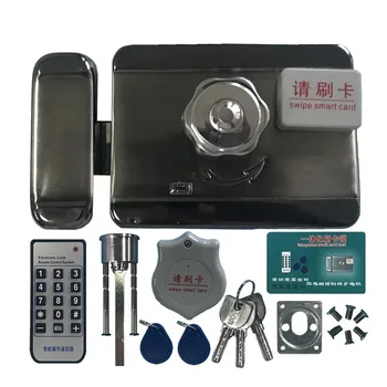 

125khz Electronic locks household electronic and hire ID card lock door lock integrated remote intelligent induction door lock