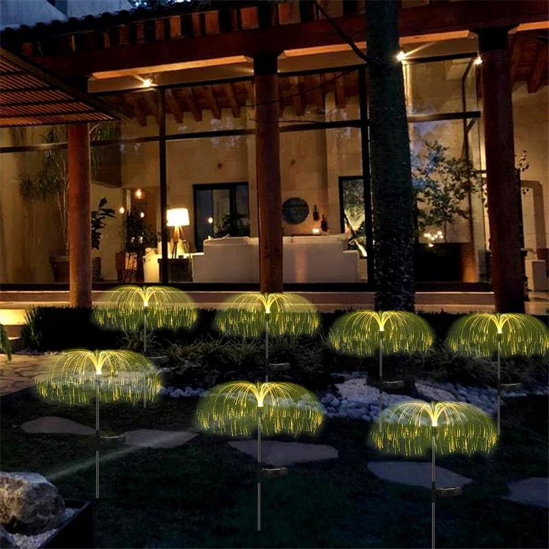 solar led lights outdoor Solar Garden Lights Outdoor Waterproof Jellyfish Lawn Light RGB Changing Color Landscape Light for Yard/Pathway/Holiday Decor solar powered street lights