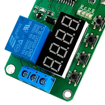 

DC 5V 12V Multifunction Self-lock Relay PLC Cycle Module Timer Delay Time Switch