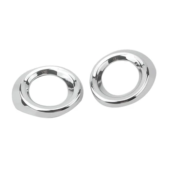 

2Pcs Chrome Front Bumper Fog Light Lamp Cover Trim for Mazda 3 M3 Axela 14-16