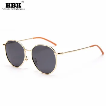 

HBK Classic Round Sunglasses Small Frame Women Men Brand Design Alloy Metal Sun Glasses Vintage Outdoor Driving UV400 Unisex
