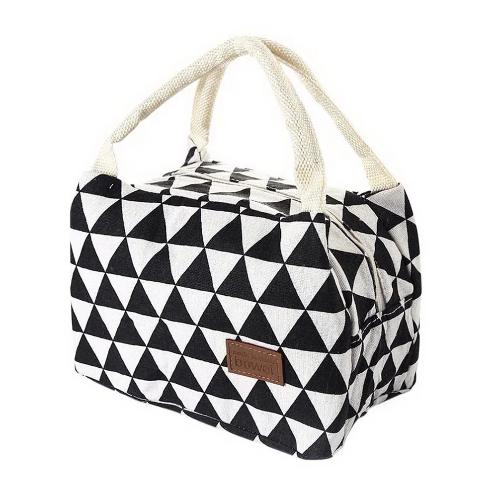 

4 Patterns Insulated Lunch Bag Large Portable Thermal Food Bags For Women And Kids Picnic Lunch Tote