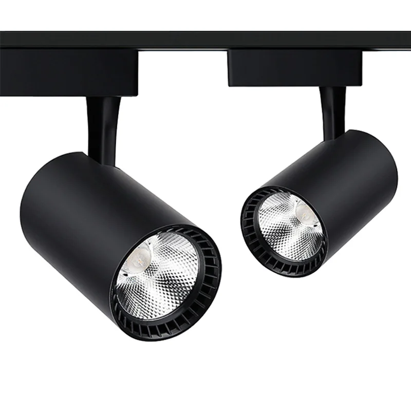 New 10W 15W 20W 30W COB LED Track Rail Light Downlight Ceiling Fixture Spot Lamp 