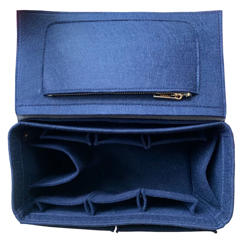 For Book Tote Small Large-Purse Organizer Insert-Anti-Theft Multifunction With Flip/Premium 3MM Felt Handmade/21 Colors