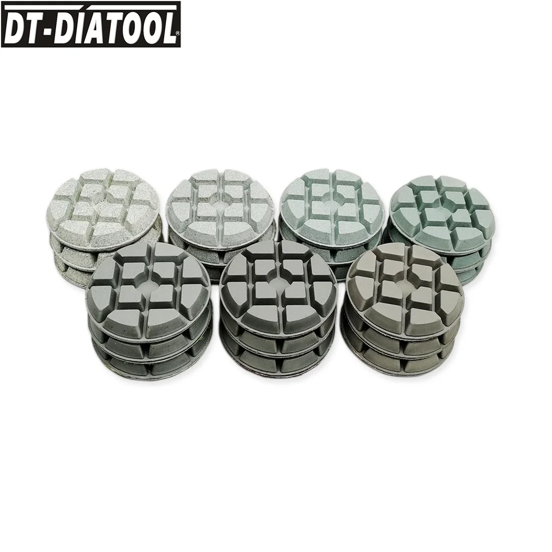 

DT-DIATOOL 21pcs/set Resin Bond Diamond Concrete Dia 3"/80mm Polishing Pads Floor Renew Pads Sanding Discs Repairing