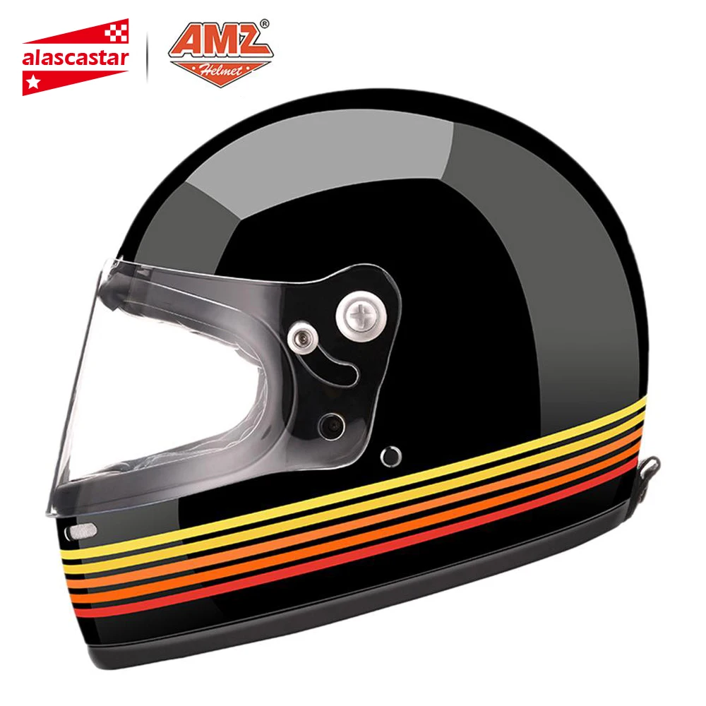 

AMZ DOT Certification Motorcycle Helmet Men Women Fiberglass Motocross Racing Helmet Full Face Casco Moto Helmets Motorcycle