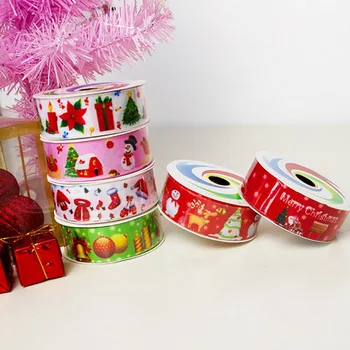 

3Yards/Roll 2.7m*25mm Silk Christmas Satin Ribbons Ribbon Diy Materials Wrapping Party DIY Handmade,Festival,flowers Packing