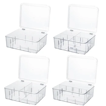 

Refrigerator Food Storage Container w/ Lid Kitchen Separate Organizer Fresh Box