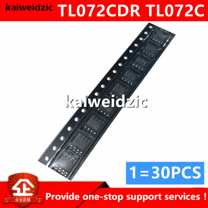 Kaiweikdic новый импортный оригинальный TL072CDR TL072C SOP8 маломощный шумовой операционный