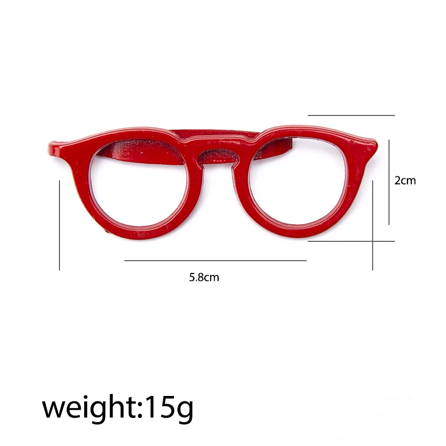 New Tie Clip for Men Solid Fashion Style Glasses Tone Bar Practical Necktie Clasp Accessories Mens Gift Black Red Tie Clips