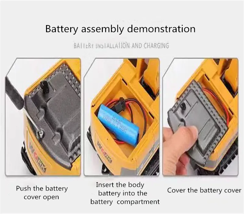1:24 RC экскаватор игрушка 2,4 ГГц RC инженерный автомобиль сплав и пластик экскаватор перезаряжаемый RTR для детей Рождественский подарок для мальчика