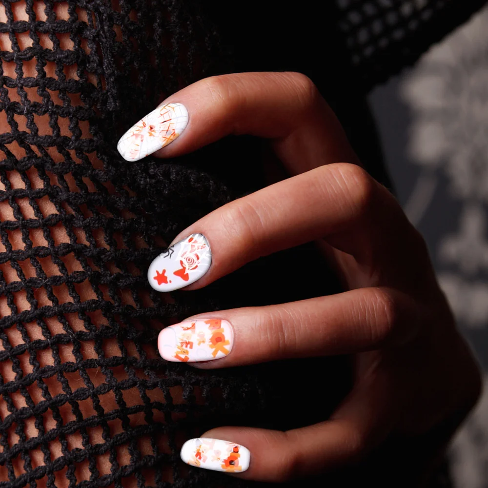 

3pcs Halloween Nail Art Stickers Useful High Quality Printing Stickers Nai Art Tool for Nail Lovers