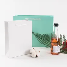Сумка на заказ утолщенная крафт-бумажная сумка белая картонная одежда Подарочная пищевая упаковка одноцветные подарочные пакеты с ручками 12 шт