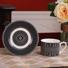 2021 New European Decor Modern Ceramics Coffee Mug Cup Western Bone Porcelain Tableware Decorations Tea Cups Dessert Tray