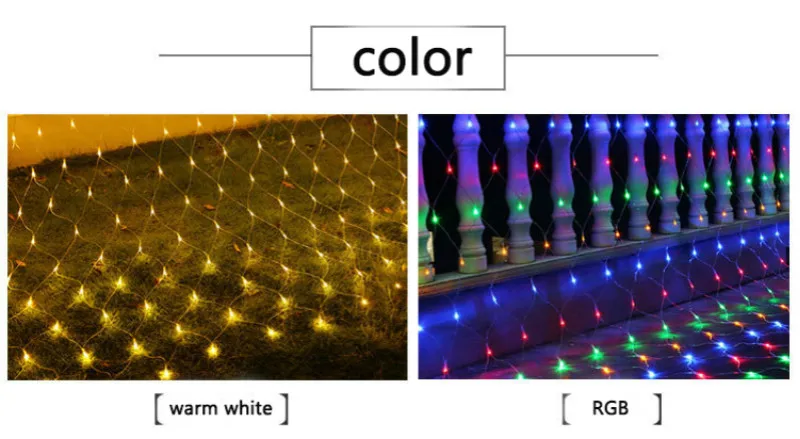 Рождественские сетчатые огни AC220V светодио дный м x 6 светодиодная сетка RGB сетчатые огни гирлянды огни для свадьбы Рождественский праздник