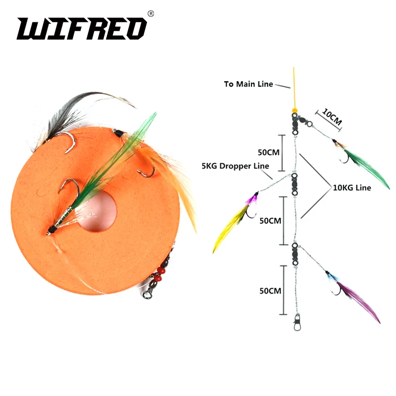 Wifreo 4packs 6 3 Flies Jigging Rig Trout Fishing Rigs Streamers Mix