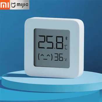 

[Newest Version]Mijia Bluetooth Thermometer 2 Wireless Smart Electric Digital Hygrometer Thermometer 1Pcs Work with Mijia APP