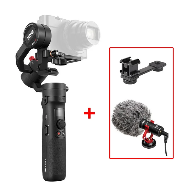 ZHIYUN Crane M2 портативный монопод с шарнирным замком все в одном 3-осевой портативный стабилизатор карданного подвеса Для беззеркальных действий компактных камер смартфонов - Комплект: Набор 2