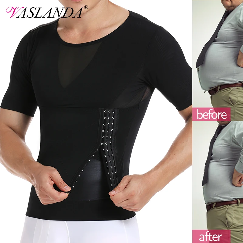 Sport Body Shaper Vest Per Uomo, Dimagrante Vita Trimmer Shapewear, Camicie Di Compressione Del Seno Per L'esercizio - Foto 10