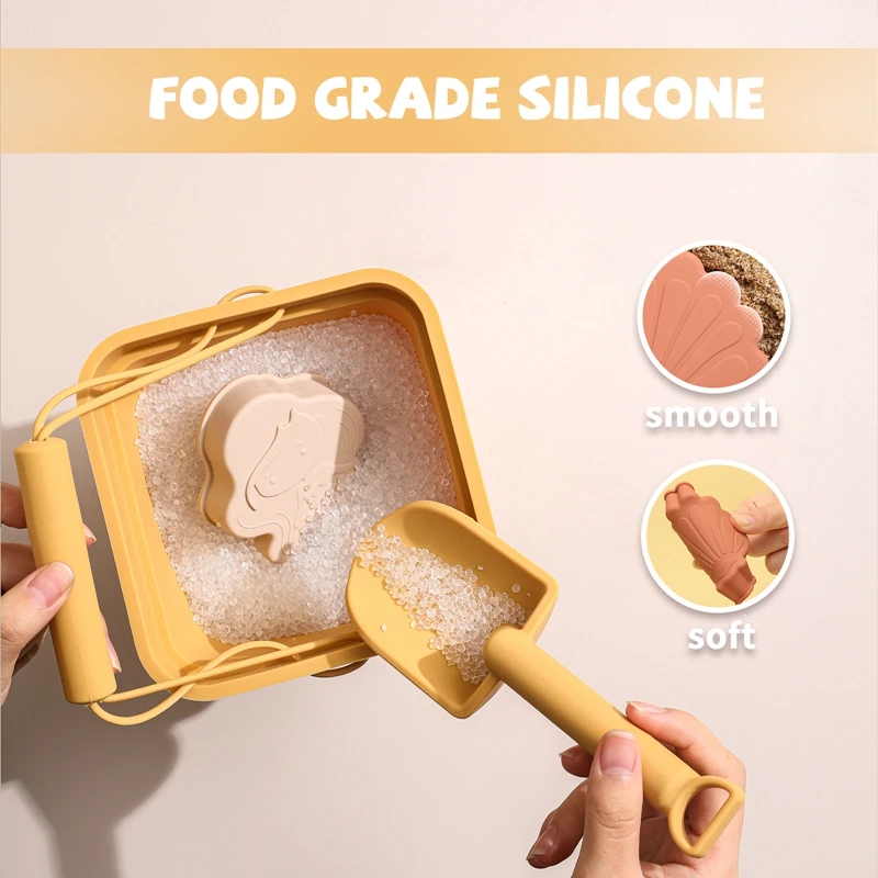 Рисунок 5 - 1 набор, Детские Силиконовые пляжные