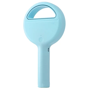 

Mini Fan Ventilator Handheld Bladeless Fan Air Cooler USB Rechargeable Portable Cooler Fan for Outdoor(Blue)