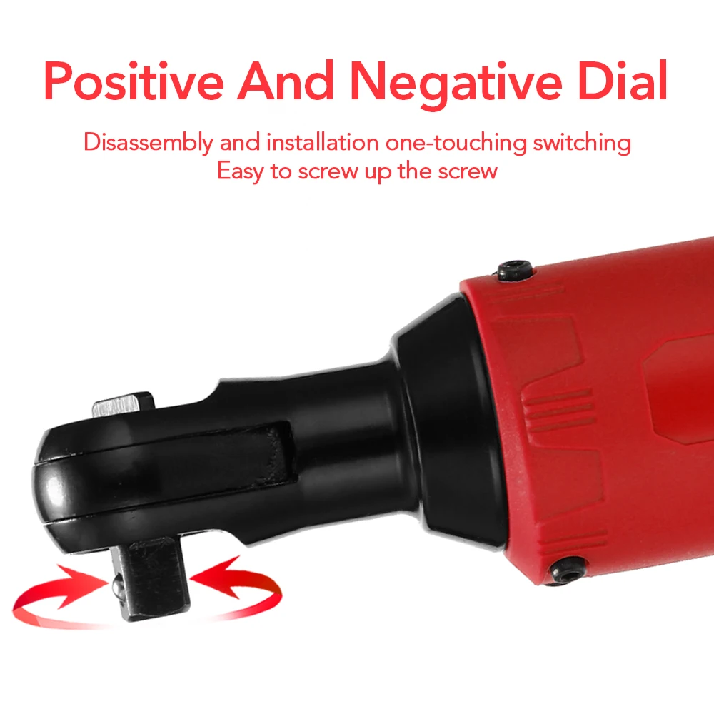 

12V Rechargeable Electric Wrench Portable Multifunctional 3/8 Inch 90 Degree Power Tool Wrenches with LED Light