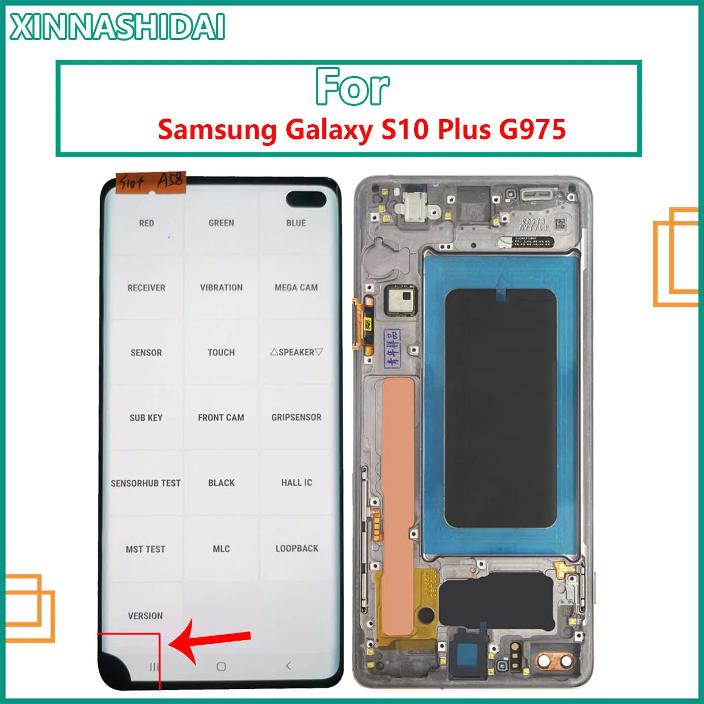 Оригинальный ЖК-дисплей S10 Plus для Samsung + G975 G975W G975F дисплей сенсорный экран