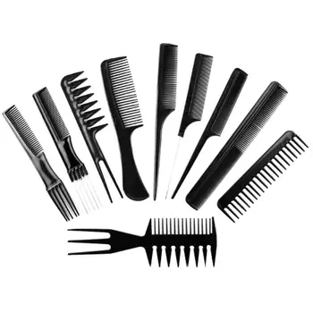 

10PCS Hair Stylists Professional Styling Comb Set Variety Pack for All Hair Types & Styles