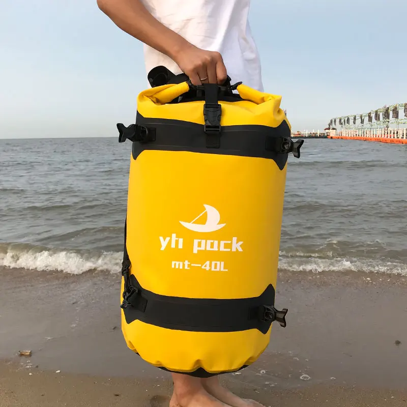 40L/80L фитнес Водонепроницаемый Сухой наплечный мешок для речной поход Путешествия Плавание Кемпинг Toursim водостойкий мешок Drybag