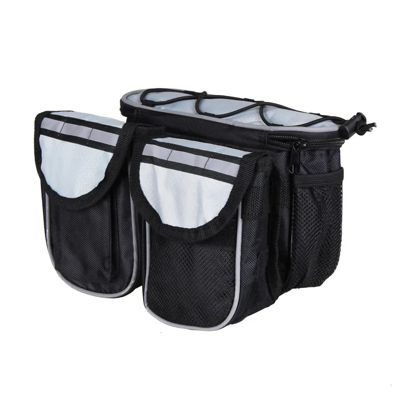 Folding Bicycle Bike Four-in-One Different Size Bags Front Bag Vehicle Upper Tube Bag Mountain Bike Beam Rides Luggage