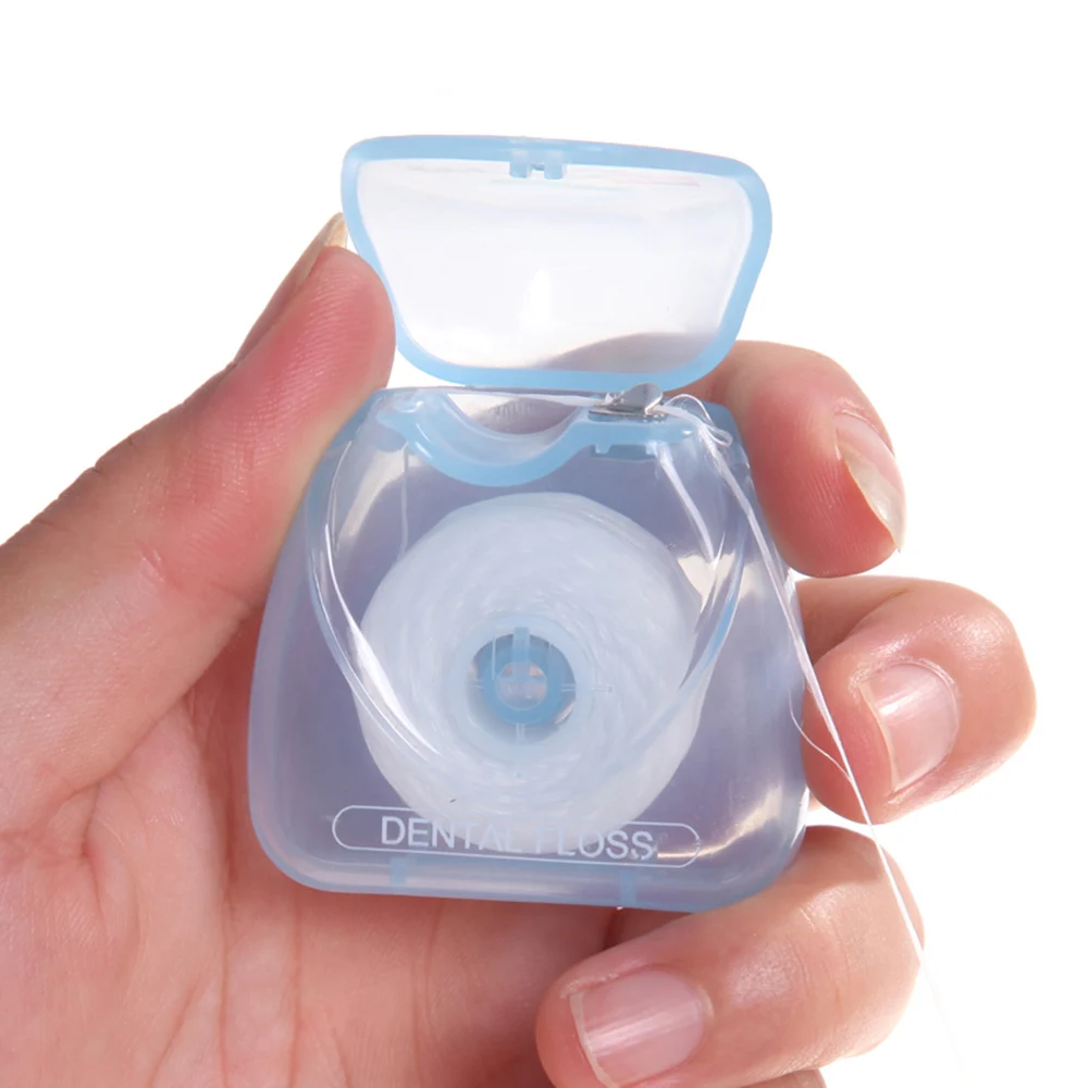 Dental Floss Stick Portable 50M Micro Wax Floss Interdental Brush Teeth Stick Toothpicks Oral Hygiene Clean Wire