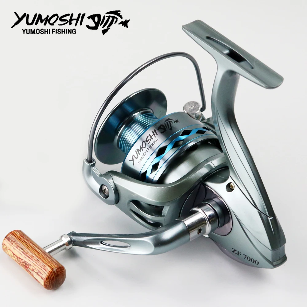 Yumoshi 2000-7000 12+ 1BB 5,5: 1 металлические Рыболовные катушки спиннинговая катушка китайское оборудование