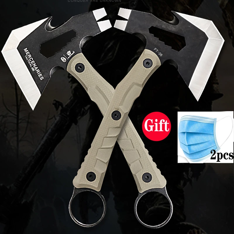 

2019 New Mini Survival Tomahawk Axe Hatchet Camping Hand fire Axe with G10 Handle Outdoor tools
