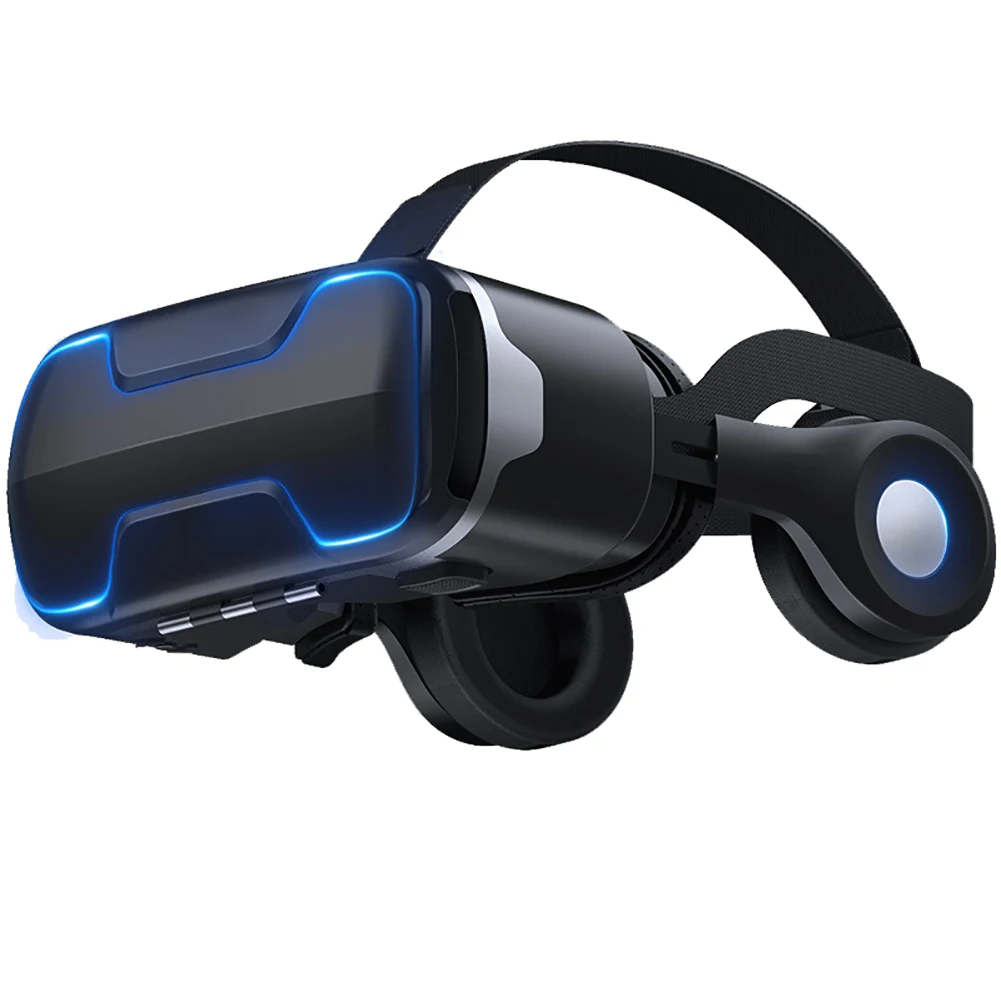 Универсальная стереогарнитура для защиты глаз VR гарнитура для 4,7-6 дюймового телефона с защитой от синего света искусственная кожа регулируемые фильмы видеоигры