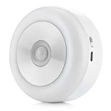 Светодиодный, беспроводной, умный, сенсорный, Ночной светильник, USB зарядка, ночная лампа, интеллектуальный инфракрасный датчик человеческого тела, домашняя, ночная лампа