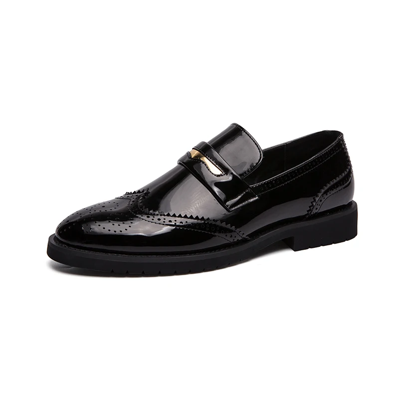 

Large size 38-48 Men Leather Shoes Fashion Male Flats Round Toe Comfortable Office Dress Shoes wedding Men Business Shoes