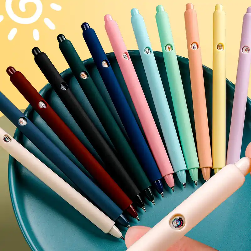 6ピース ロットレトロカラージェルペン学生メモを取る特別色ペンセットかわいい文房具用品学用品かわいい Aliexpress
