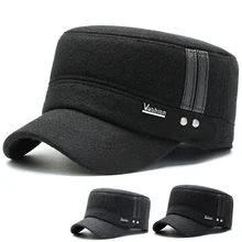 Новая зимняя ветрозащитная холодная бейсболка Мужская Наружная теплая шляпа среднего возраста холодные шапки с наушниками модные спортивные шапки