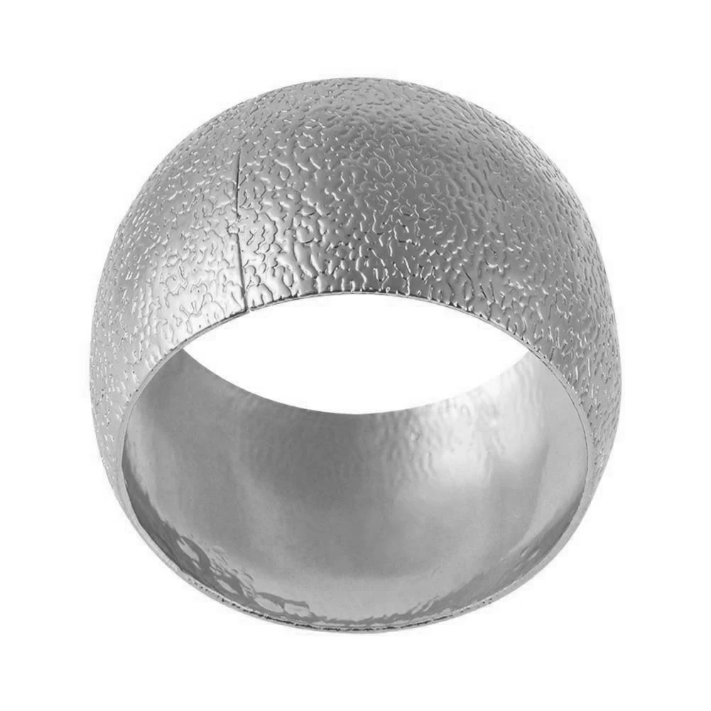 Silver 12pcs Домашний праздничный декор для обеденного стола, пряжка для салфеток, Современная Свадебная вечеринка, мини рождественское кольцо для салфеток, банкетный ужин, круглый металлический держатель - Цвет: Silver 12pcs