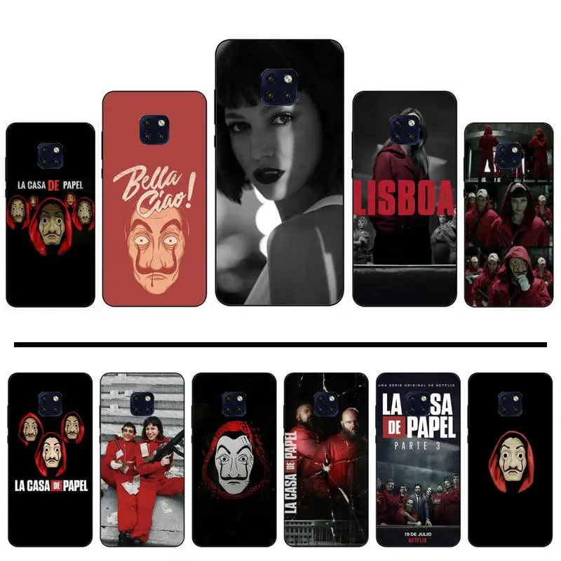 Бумажный дом Испания деньги Heist чехол для телефона корпус Huawei Mate 9 10 20 Pro lite 20x nova 3e