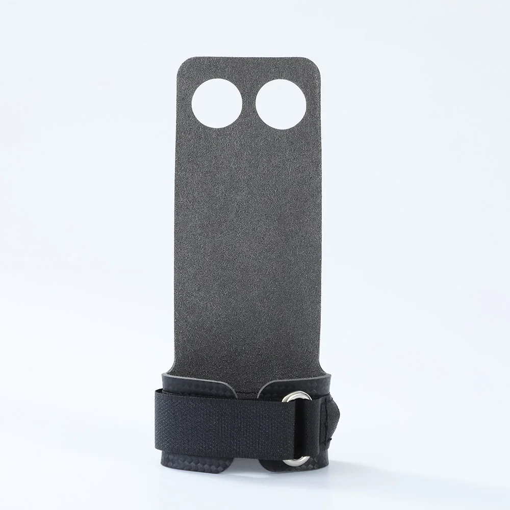 2-Hole Carbon Crossfit Grip for Weightlifting Gym Workout for Kettlebell Pull-ups Gymnastics