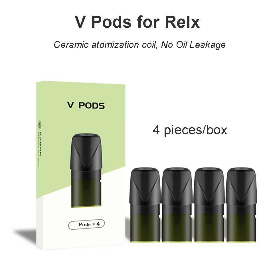 

Replacement Coils 2ML Cartridges Relay Initiation Package Pod Vape Ceramic Oil Injected