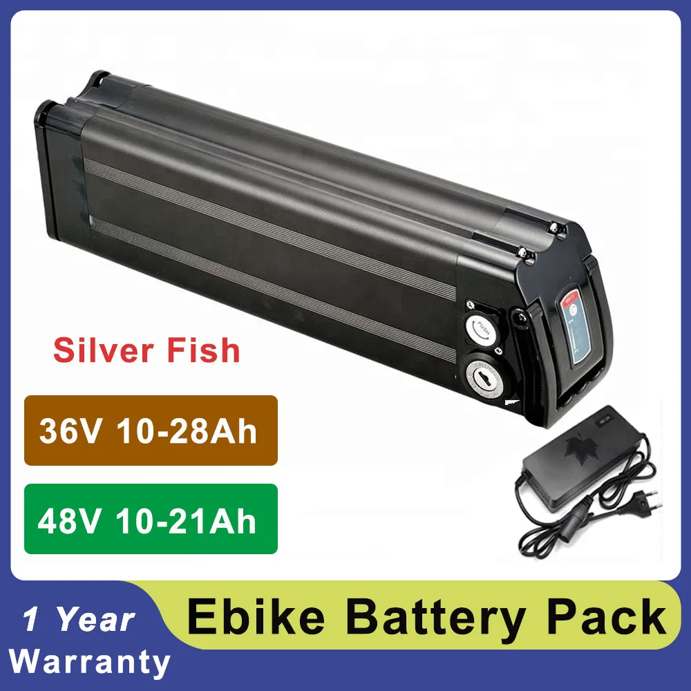 Silverfish Battery Kit 36V 48V 15Ah 20Ah Seat Tube Ebike Pack Lithium ion Batteries For MiFa CMACEWHEEL KS26 Y20 GW20 | Спорт и