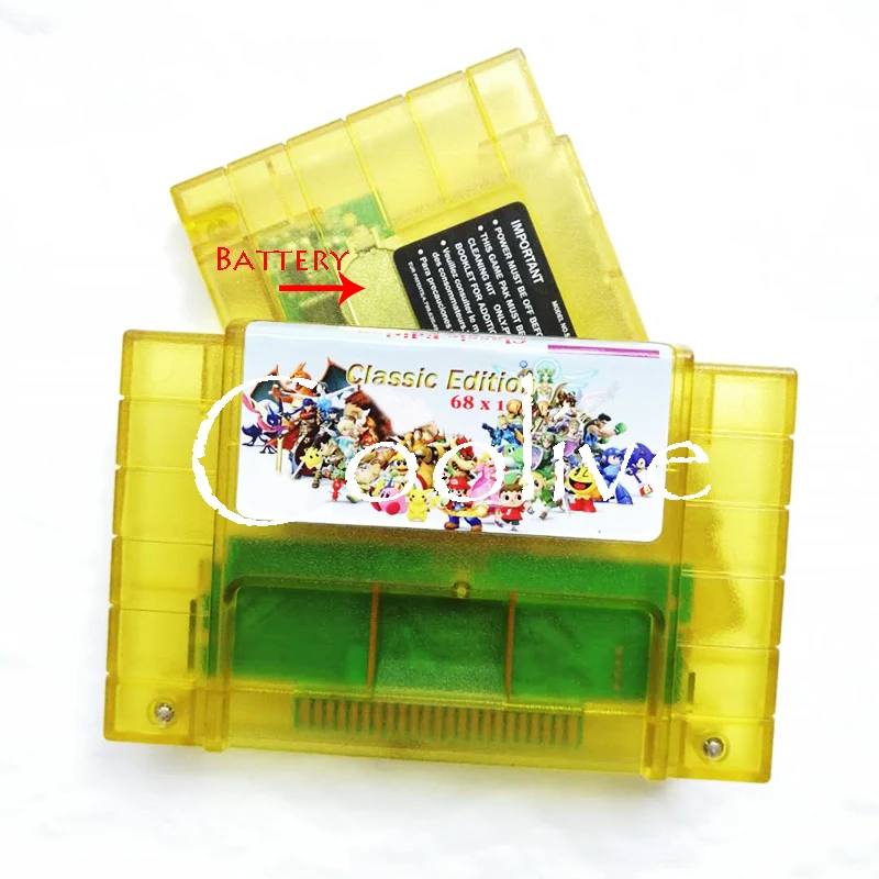 

Super 65 in 1 (31 Can Save) for 16 bit Final Fight Contra DK Bomber Man 1 2 Compilation Card