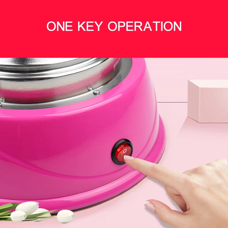 Electric Diy Sweet Cotton Candy Maker Household Electric Mini Pink Children's Electric Cotton Candy Making Machine 4