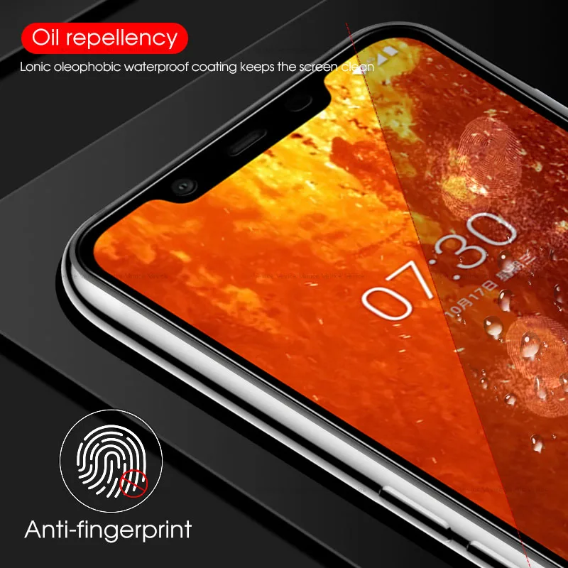 Защитное стекло 9D для Nokia 7 1 полноэкранная защита 3 2 4 9 8 Plus X7 2018 закаленное с полным