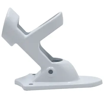 

Screws Install Aluminium Alloy Flagpole Bracket Flag Post Support Base Flagstaff Wall Mount Flagstick Fixator (White)