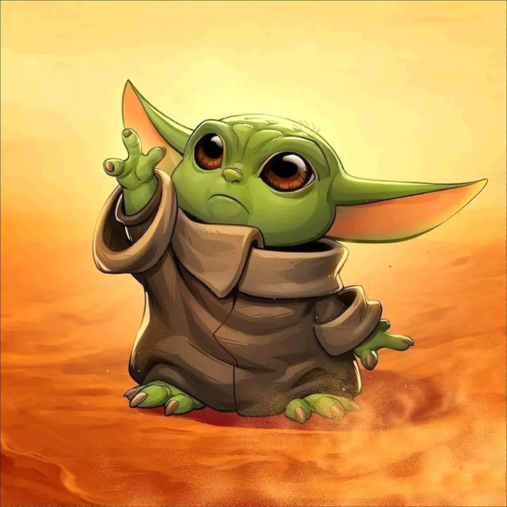 Алмазная живопись Дисней алмазная вышивка картина кубик украшение Yoda стразы