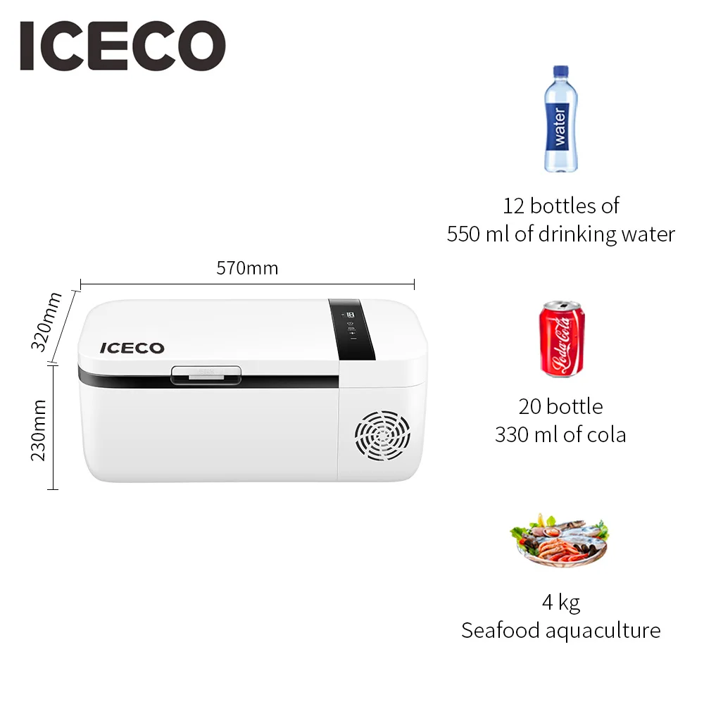 Iceco Go12 Portable Refrigerator Cosmetic Mini Fridge For Makeup 12v Cooler Refrigerator 12 8 Liter 13 5 Quart Dc 12 24 V Ac Refrigerators Aliexpress